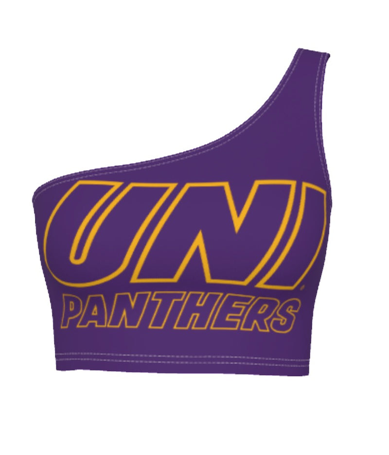 Northern Iowa Panthers Purple One Shoulder Top