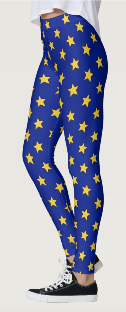 Blue & Yellow Star Leggings - lo + jo, LLC