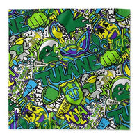 Tulane Collage Bandana Top