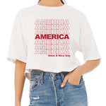 America Repeat Cropped Tee
