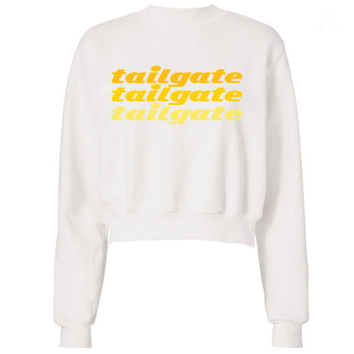 Yellow Tailgate Text Sweatshirt