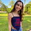 University of Arizona Strap Bandana Top