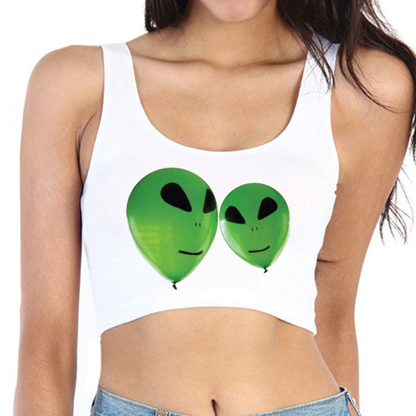Alien Balloons Crop Top - lo + jo, LLC