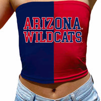 University of Arizona Two Tone Tube Top