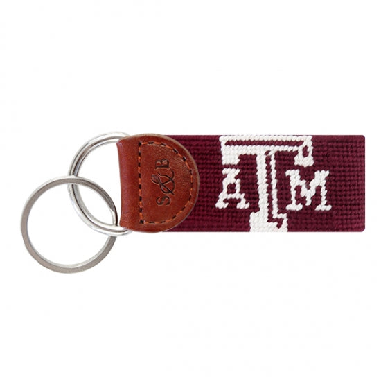 Texas A&M Needlepoint Key Fob