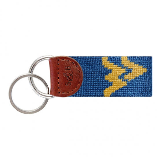 West Virginia Needlepoint Key Fob