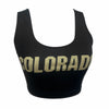 Colorado Boulder Black Crop Tank Top