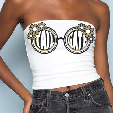 Black & Gold Sunglasses Tube Top - lo + jo, LLC