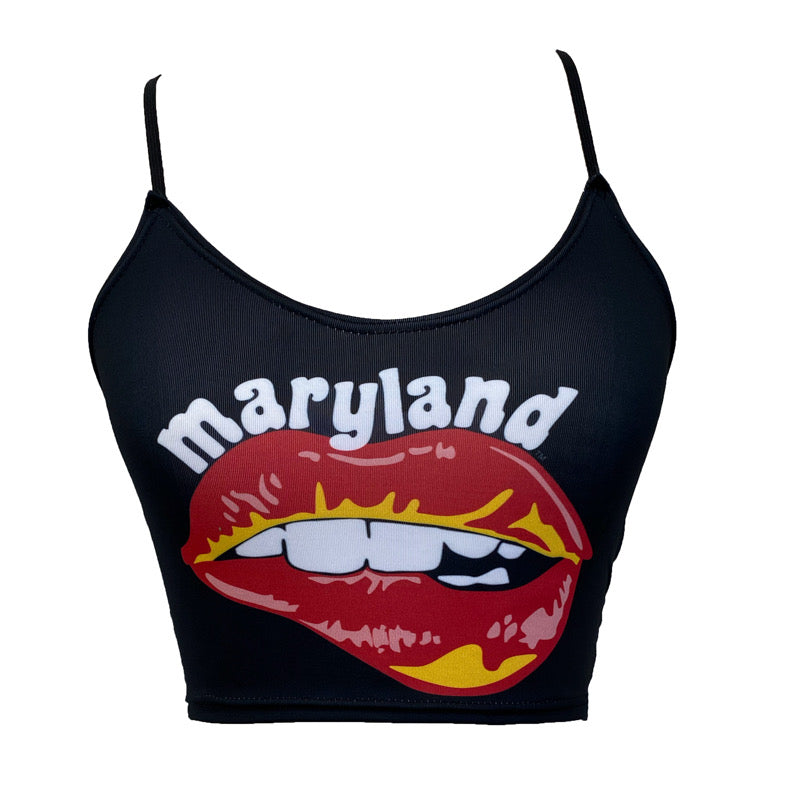 Maryland Terps Lips Spaghetti Tank