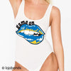 Game On Lips Tank Bodysuit - lo + jo, LLC