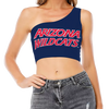University of Arizona Navy One Shoulder Top