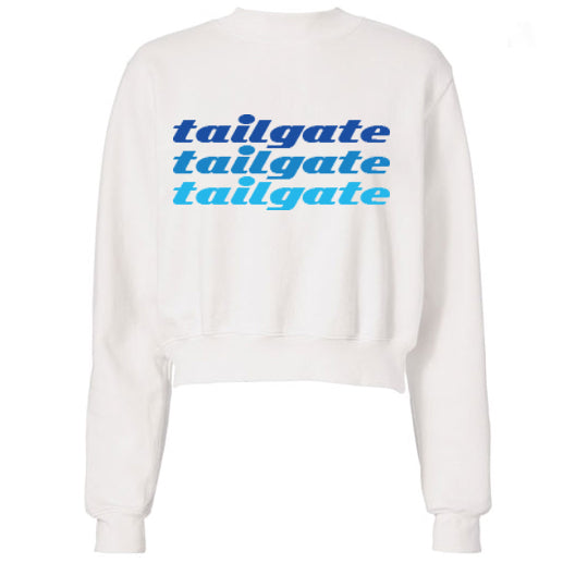 Blue Tailgate Text Sweatshirt
