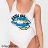 Game Day Lips Tank Bodysuit - lo + jo, LLC