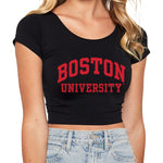 Boston University Black Babydoll Tee