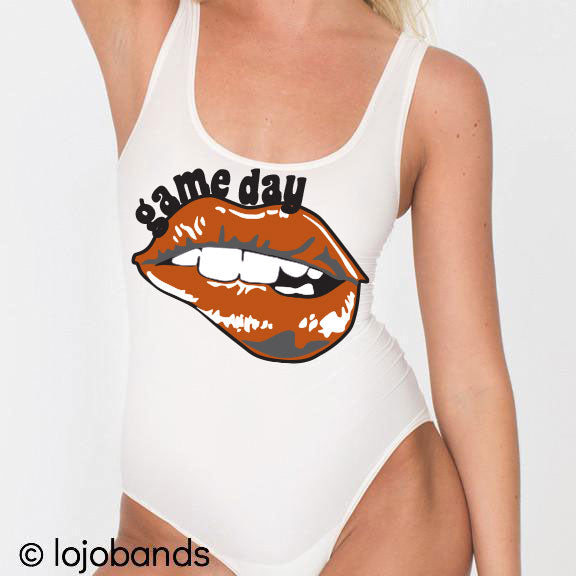 Game Day Lips Tank Bodysuit - lo + jo, LLC