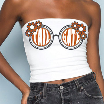 Burnt Orange Sunglasses Tube Top - lo + jo, LLC