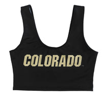 Colorado Boulder Black Crop Tank Top