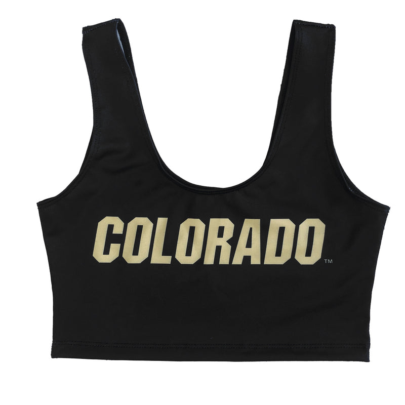 Colorado Boulder Black Crop Top