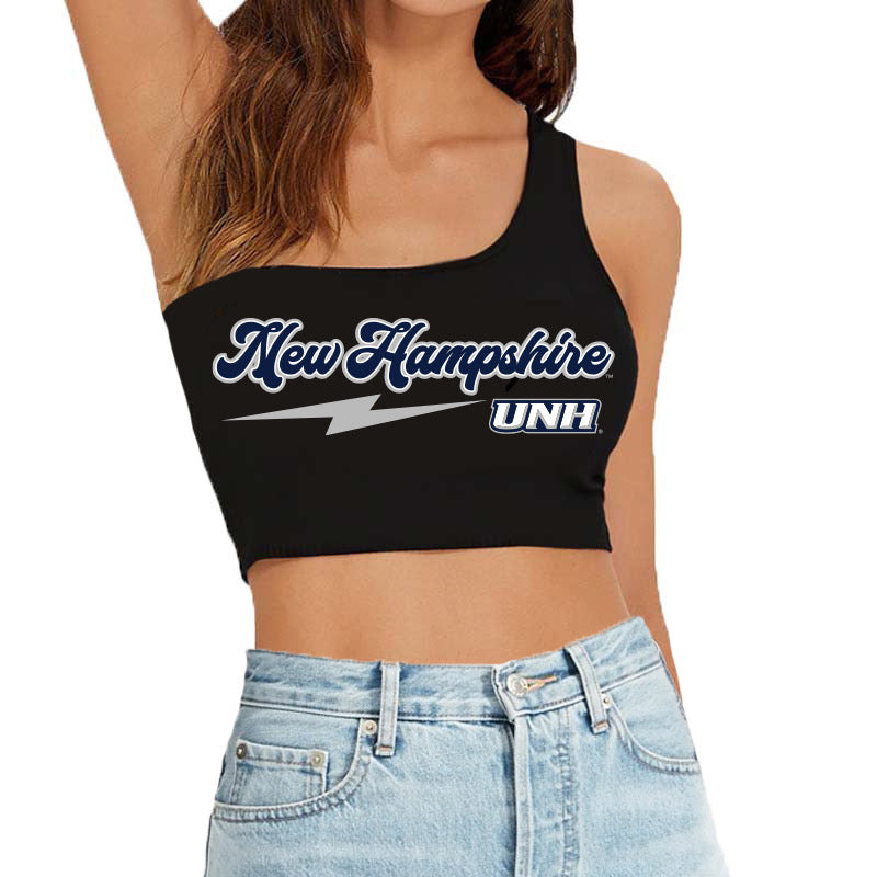 New Hampshire Wildcats Lightning One Shoulder Top