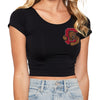 Cornell Black Babydoll Tee