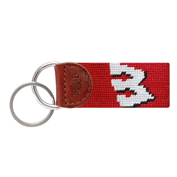 Wisconsin Needlepoint Key Fob