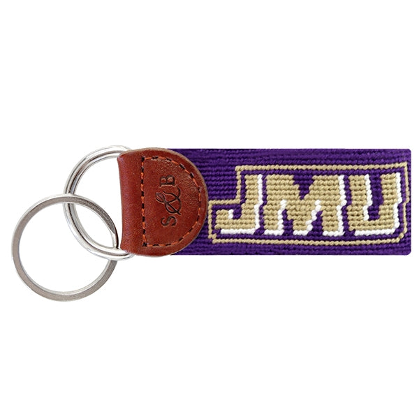 JMU Needlepoint Key Fob