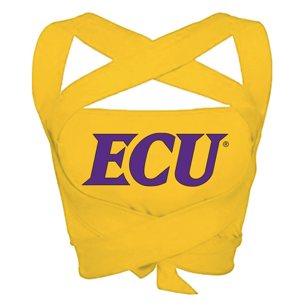 ECU Pirates Yellow Multi Way Bandeau