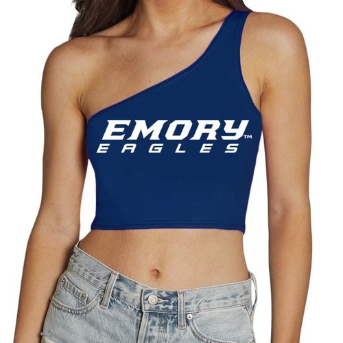 Emory Navy One Shoulder Top