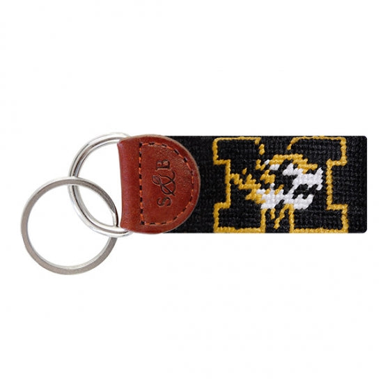 Mizzou Needlepoint Key Fob