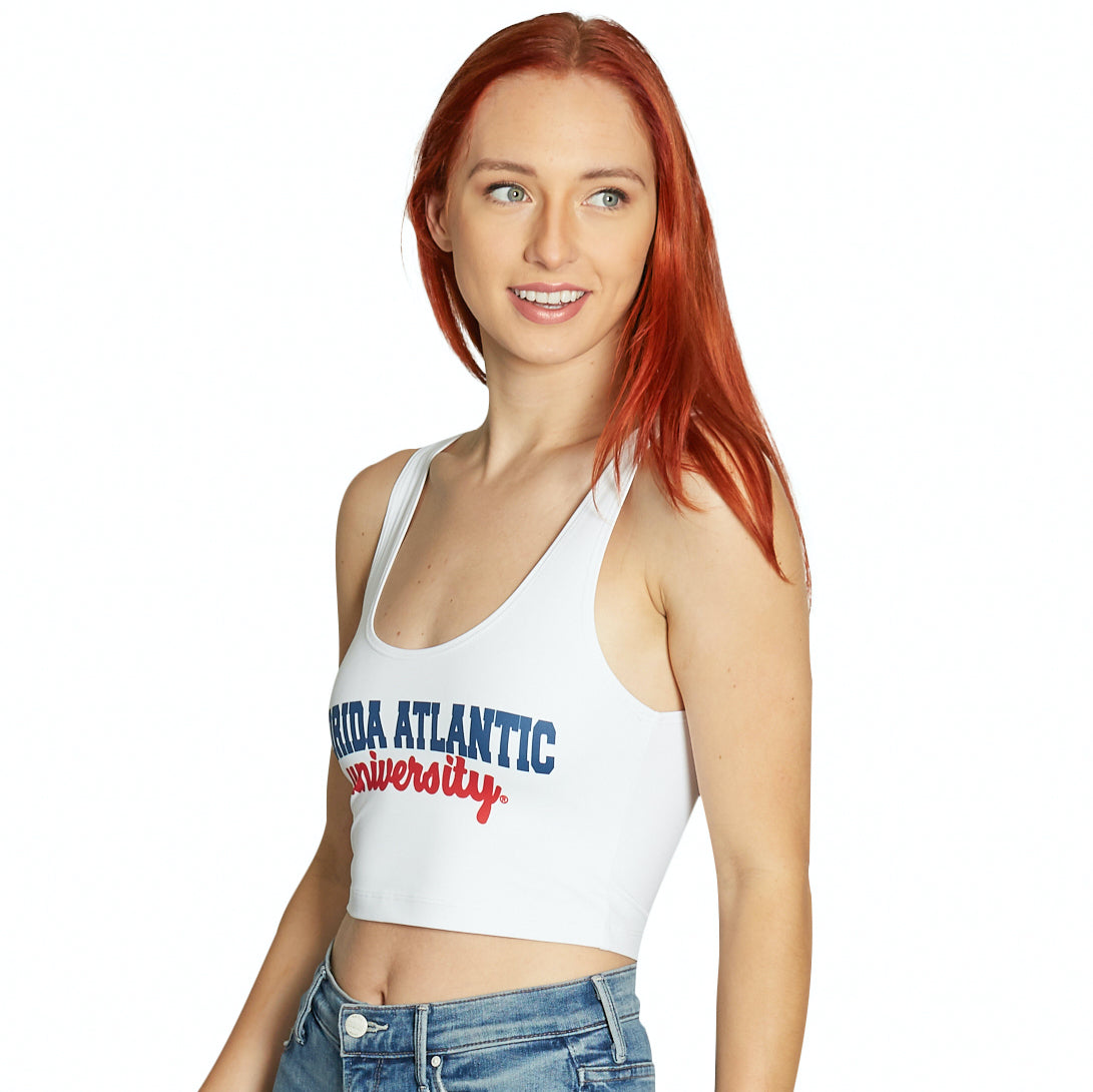 Lojobands Women's College Game Day Crop Tank Top – Officially Licensed, One Size Fits Most