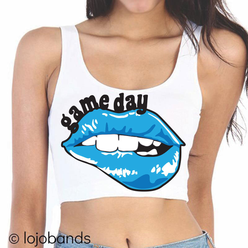 Game Day Lips Scoop Crop Top - lo + jo, LLC