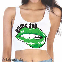 Game Day Lips Scoop Crop Top - lo + jo, LLC