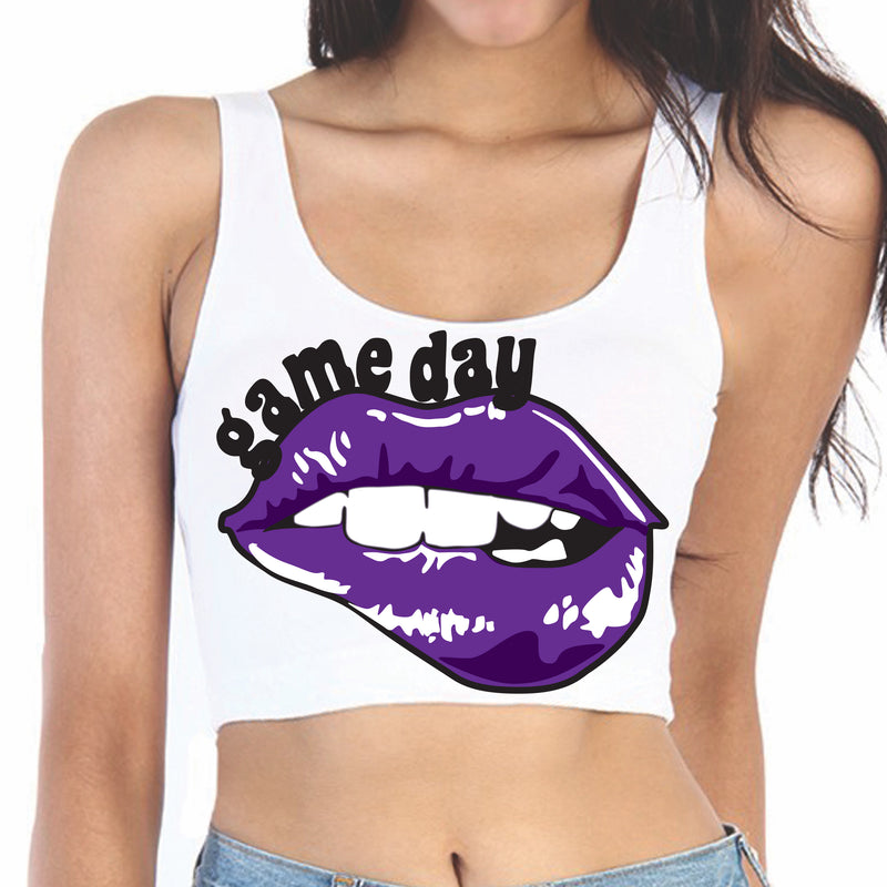 Game Day Lips Scoop Crop Top - lo + jo, LLC