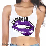 Game Day Lips Scoop Crop Top - lo + jo, LLC