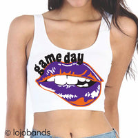 Game Day Lips Scoop Crop Top - lo + jo, LLC