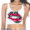 Game Day Lips Scoop Crop Top - lo + jo, LLC
