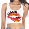 Game Day Lips Scoop Crop Top - lo + jo, LLC