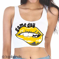 Game Day Lips Scoop Crop Top - lo + jo, LLC