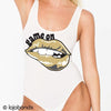 Game On Lips Tank Bodysuit - lo + jo, LLC