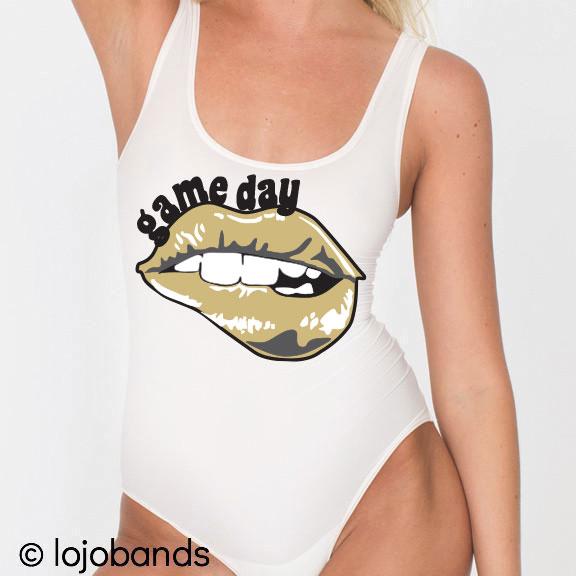 Black & Gold Game Day Bodysuit - lo + jo, LLC