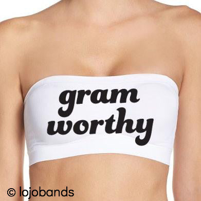 Gram Worthy White Bandeau - lo + jo, LLC