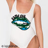 Game Day Lips Tank Bodysuit - lo + jo, LLC