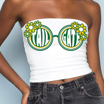 Green & Yellow Sunglasses Tube Top