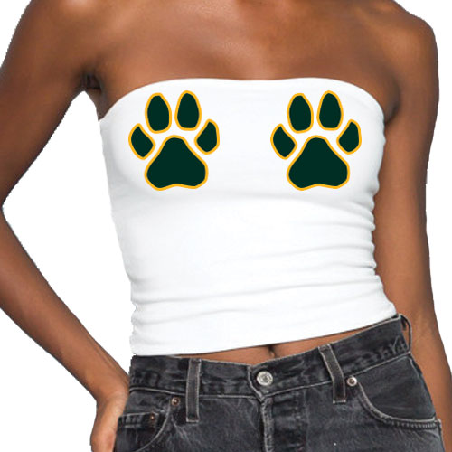 Green & Yellow Paws Tube Top - lo + jo, LLC