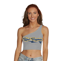 West Virginia Mountaineers Lightning One Shoulder Top