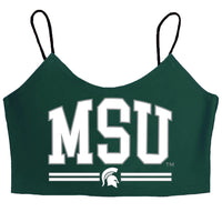 Michigan State Green Spaghetti Tank