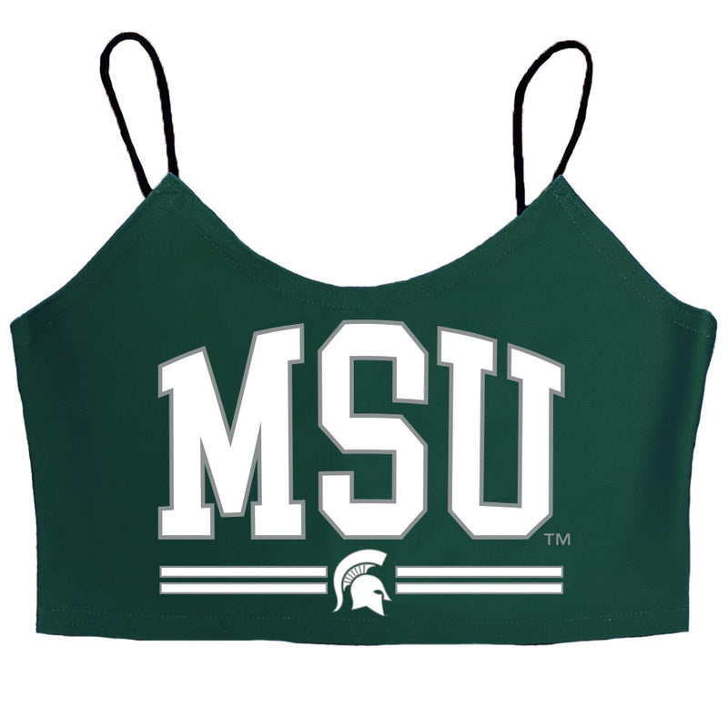 Michigan State Green Spaghetti Tank