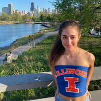 Illinois Fighting Illini Navy Tube Top