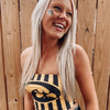 Iowa Hawkeyes Striped Tube Top
