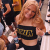 Iowa Hawkeyes Black Bandeau Top